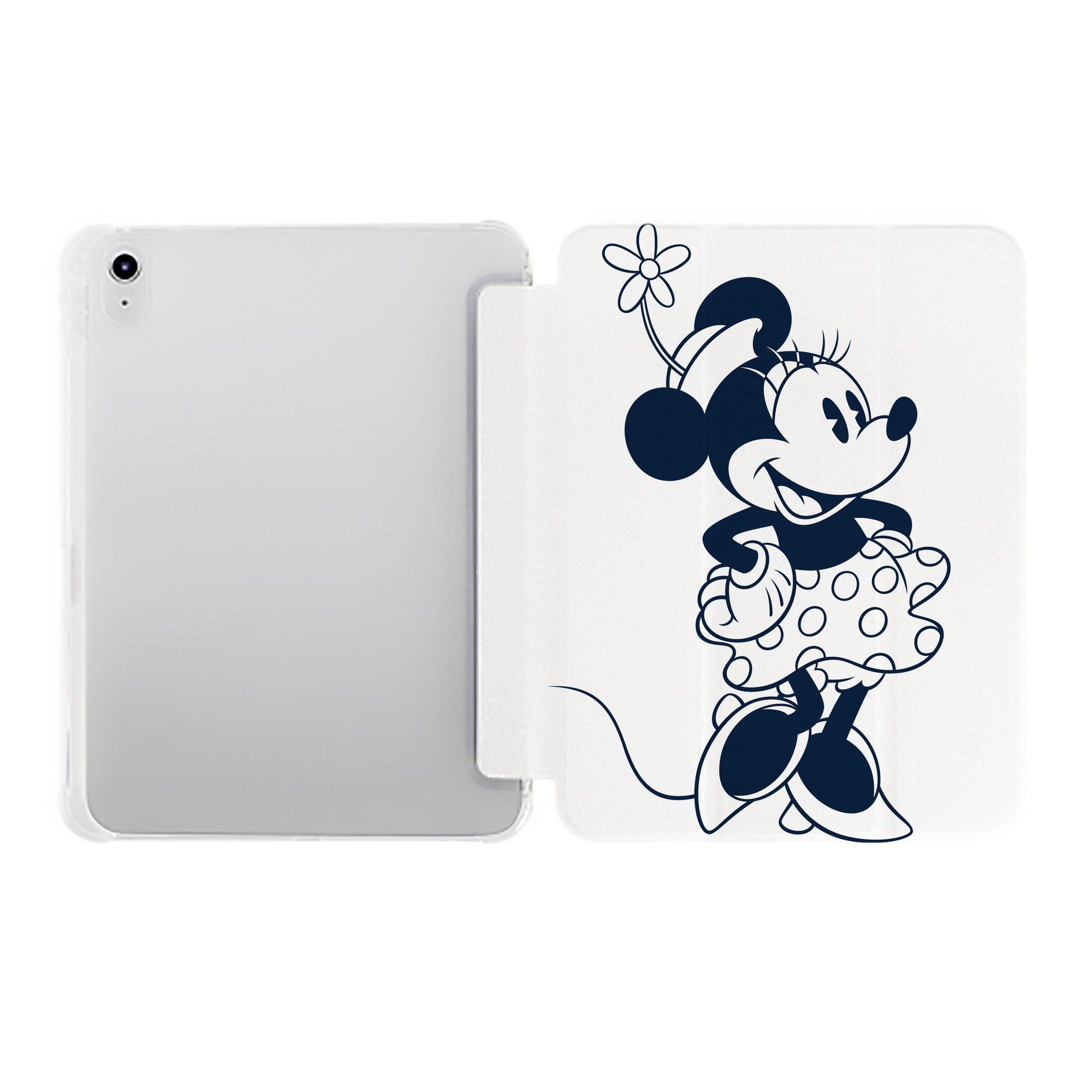 （画像用） ミッキーマウス Mickey Mouse IPad ケース ペン収納付き 三つ折りスタンド PUレザー×シリコン 対応機種9.5/10.5/10.9インチ